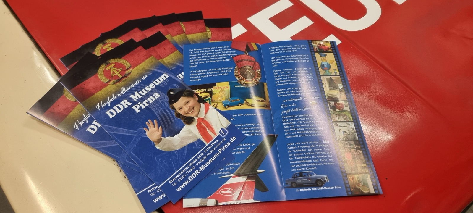Flyer für das DDR Museum – Drucksachen von ae-WERBUNG Meusegast